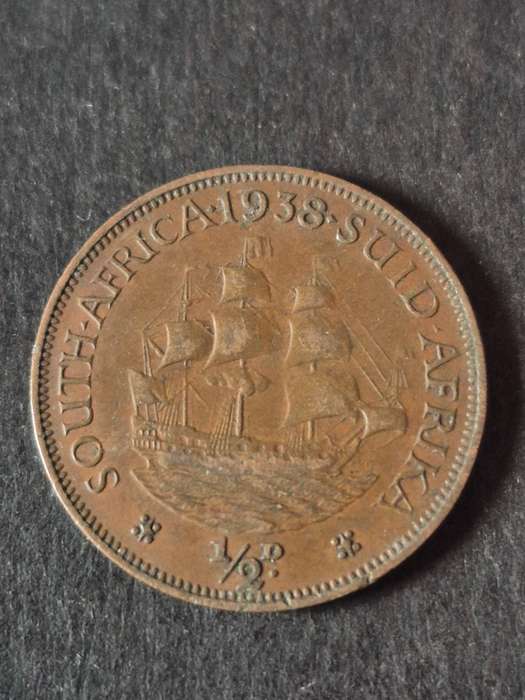 Union 1/2 Penny 1938