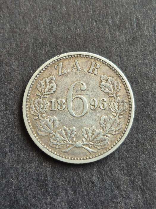ZAR Sixpence 1896