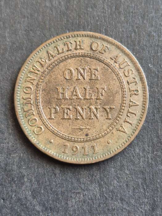 Commonwealth of Australia One Half Penny 1911