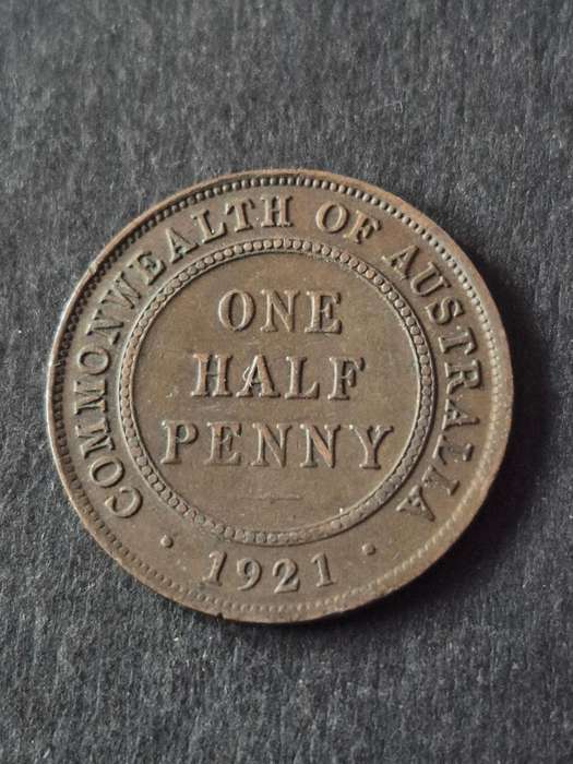 Australia One Half Penny 1921