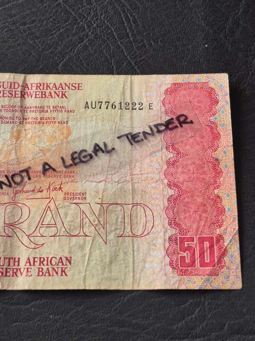 GPC de Kock Fifty Rand 3rd issue 1984
