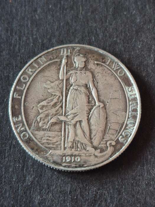 UK 2 Shillings 1910 King Edward VII