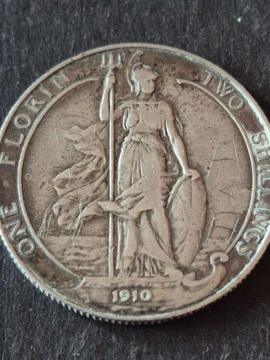 UK 2 Shillings 1910 King Edward VII