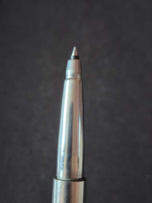 Vintage Parker Rollerball Stainless Steel - made in UK (needs refill)