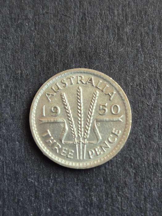 Australia Threepence 1950 Silver