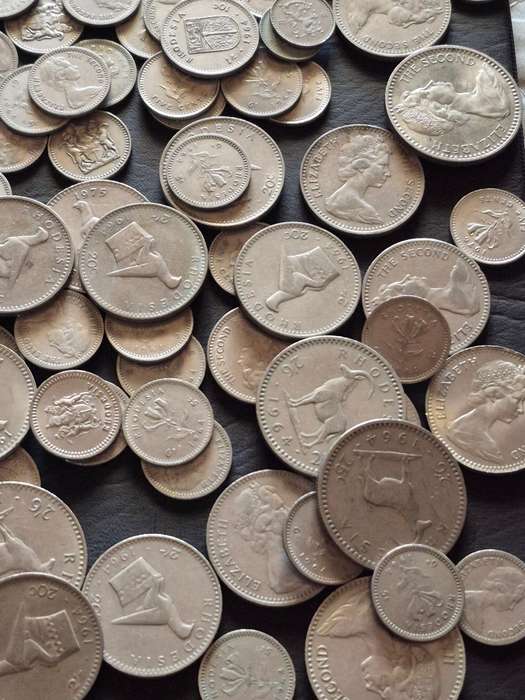 Mixed Lot of Rhodesian Coins 1kg
