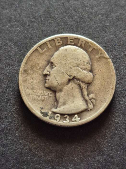 USA Washington 1/4 Dollar 1934 Silver