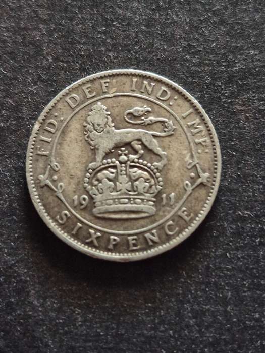 UK Sixpence 1911