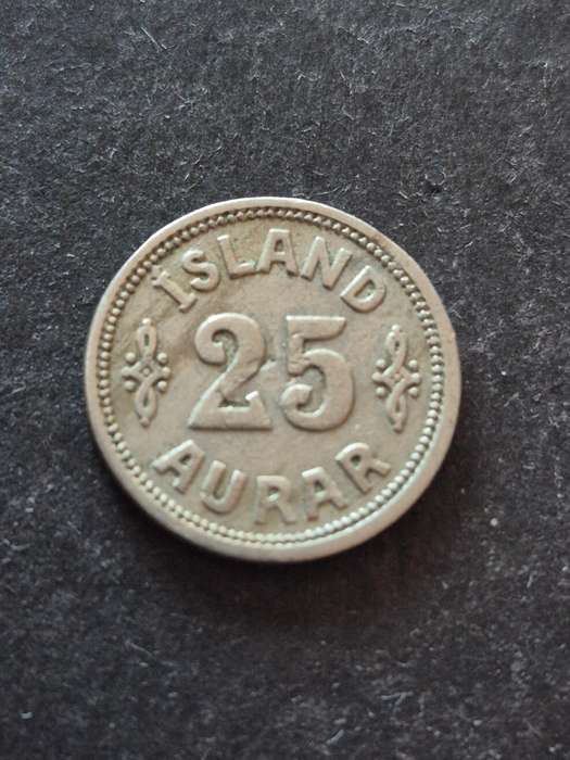 Iceland 25 Aurar 1922