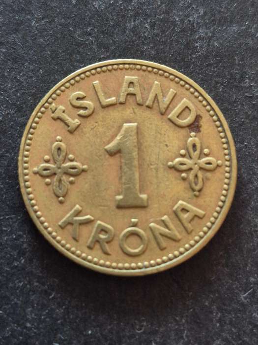 Iceland One Aurar 1940