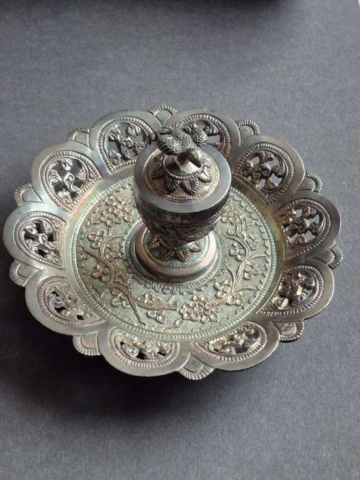 Vintage Coin Silver Insence Burner (excellent condition)