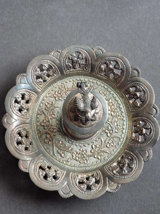 Vintage Coin Silver Insence Burner (excellent condition)