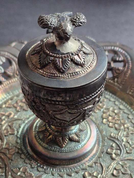 Vintage Coin Silver Insence Burner (excellent condition)