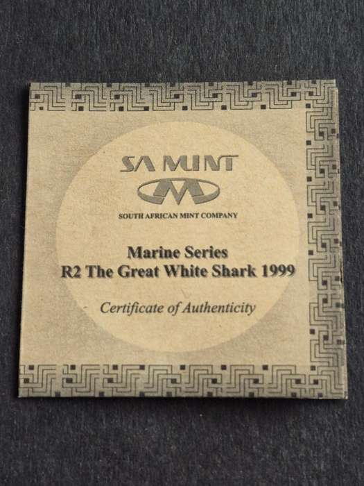 Marine Series Two Rand 1999 The Great White Shark Sterling Silver