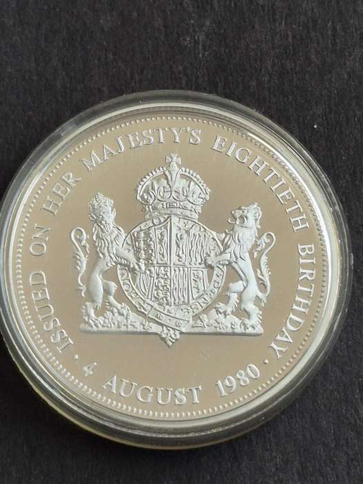 Sterling Silver Medallion to Commemorate her Majesty Queen Elizabeth the Queen Mother's 80th Birthda