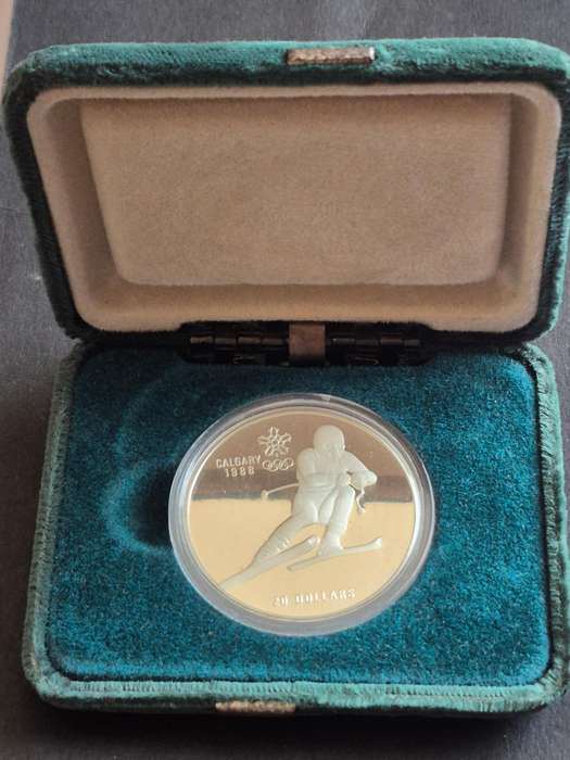 Canada 20 Dollars Calgary 1980 Olympics Proof