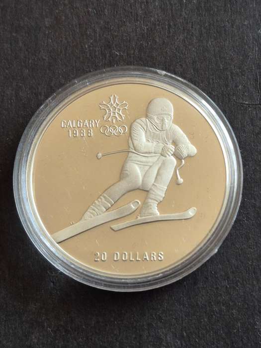 Canada 20 Dollars Calgary 1980 Olympics Proof