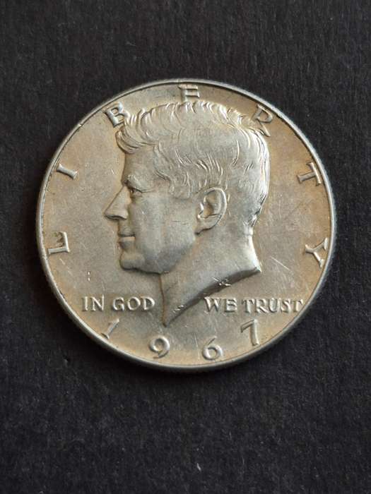 USA Kennedy Half Dollar 1967 Silver