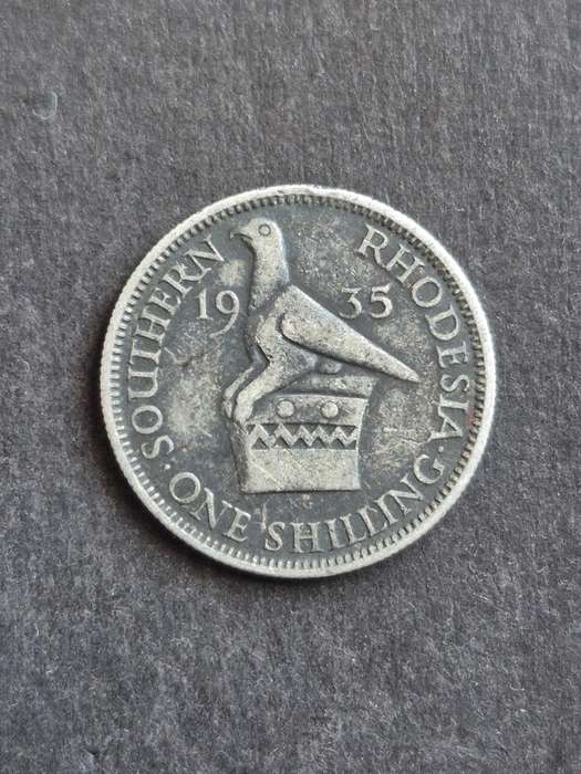 Southern Rhodesia One Shilling 1935 Silver