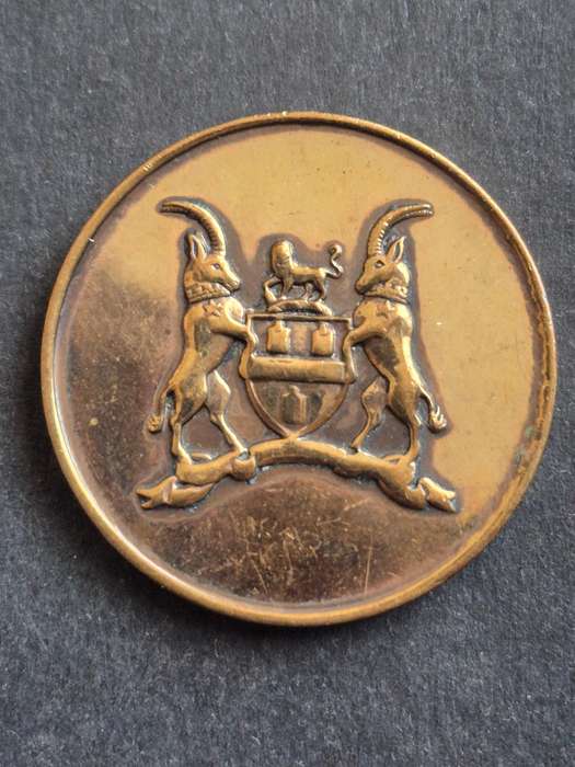 City of Johannesburg 100 Years Bronze Medallion 1886-1986