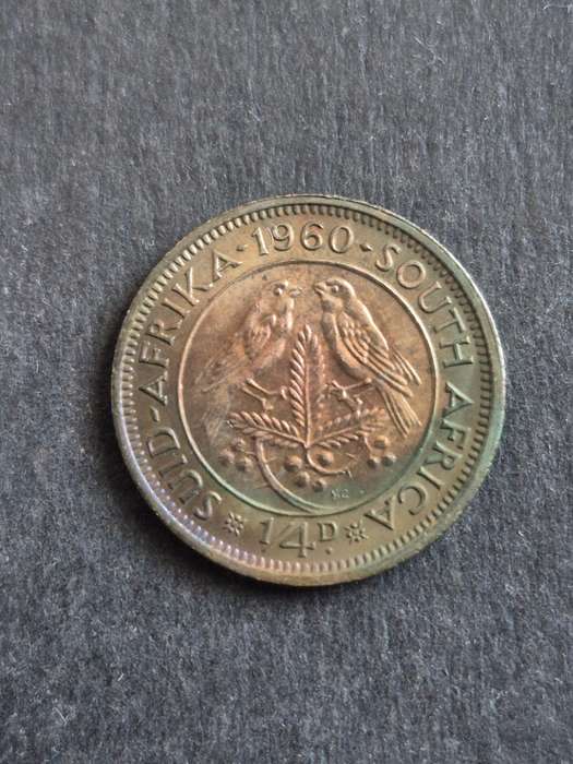 Union Farthing 1960 EF+/UNC (toning)