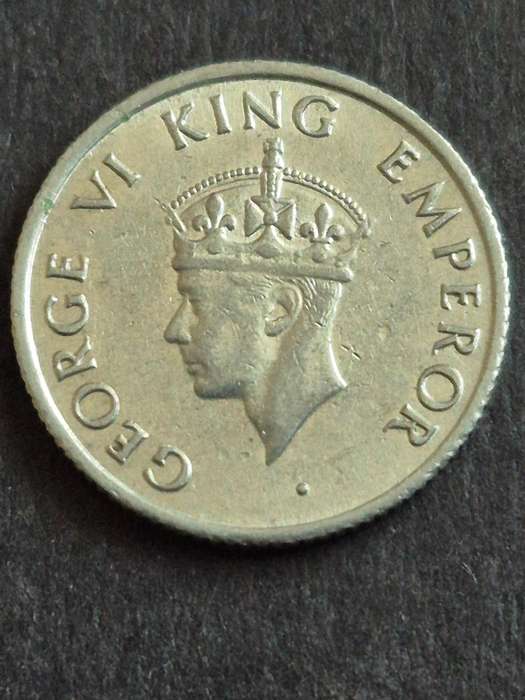 India 1/4 Rupee 1946 (excellent condition)