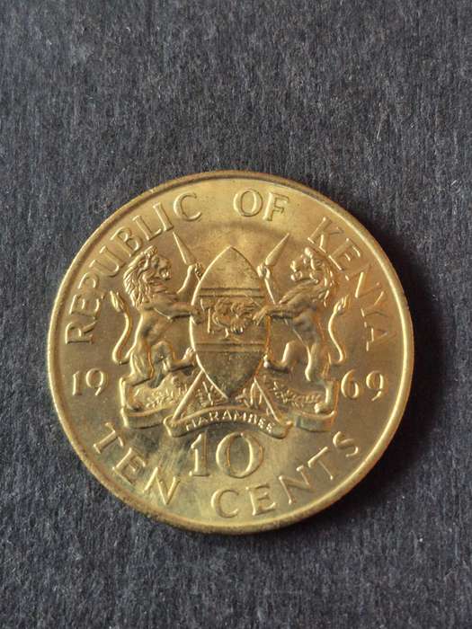 Kenya 10 Cents 1969 UNC