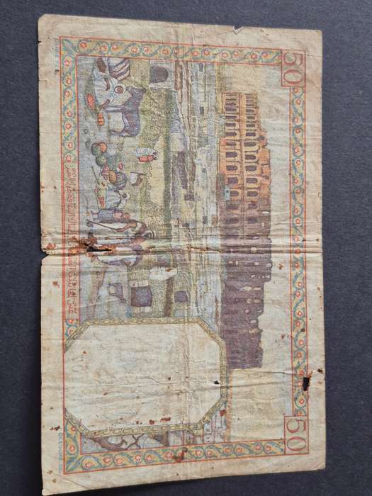 Algeria 50 Francs 1939(tears)