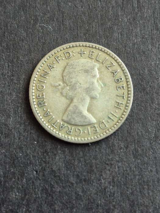 Australia Sixpence 1955 Silver
