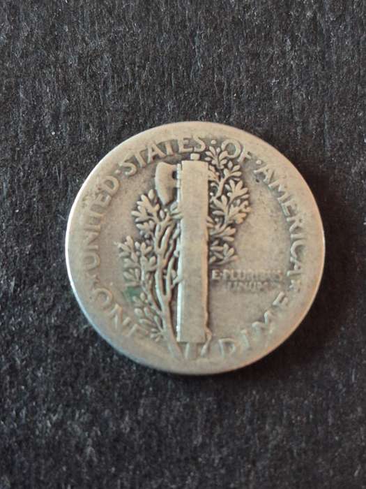 USA Mercury Dime 1943 Silver