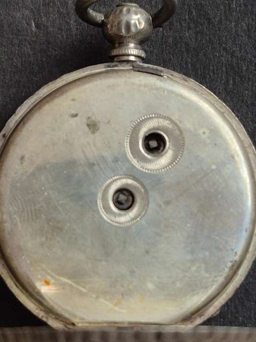 Vintage Fine Silver Pocket Watch with original glass total weight 45.2g (not working)
