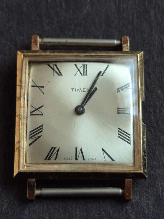 Vintage Timex 533-2369 Mechanical Slim Line Wrist Watch (missing winder) - not working
