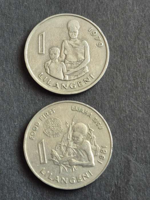 2 x Swaziland One Lilangeni 1979/1981