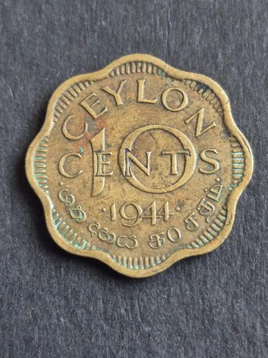 Ceylon 10 Cents 1944
