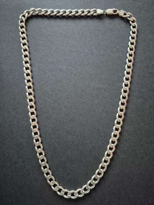 .925 Heavy Silver Curb Links Chain 59.3g 575mm