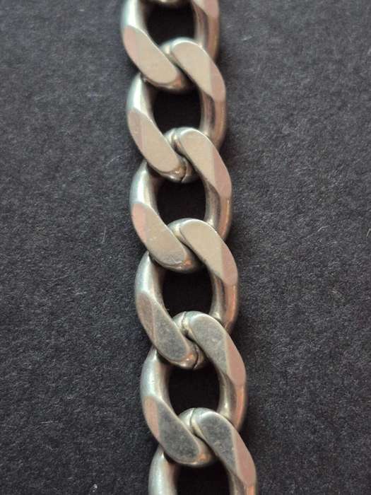 .925 Heavy Silver Curb Links Chain 59.3g 575mm