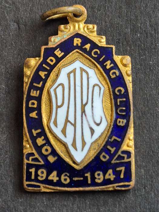 Port Aderlaide Racing Club Limited Enamel Badge 1946-1947
