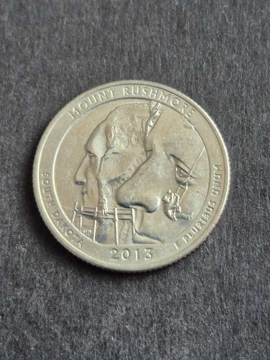 USA 1/4 Dollar Mount Rushmore South Dakota 2013 Commemorate Coin
