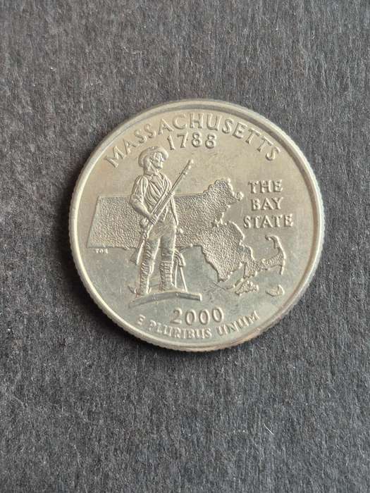 USA 1/4 Dollar Massachusetts 1788 - 2000P