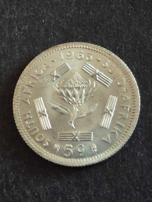 Republic 5 Cents 1963 EF+/UNC
