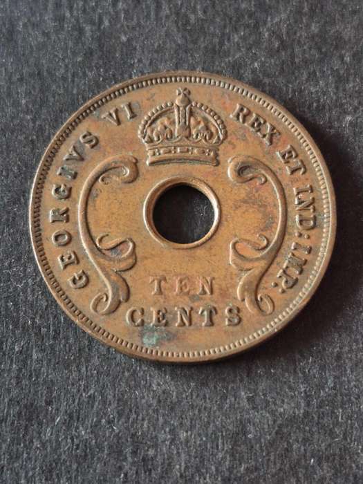 East Africa 10 Cents 1942