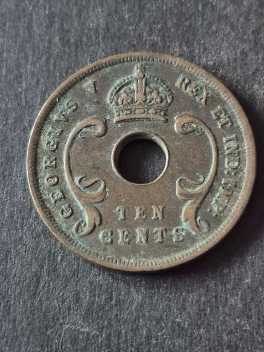 East Africa Ten Cents 1923