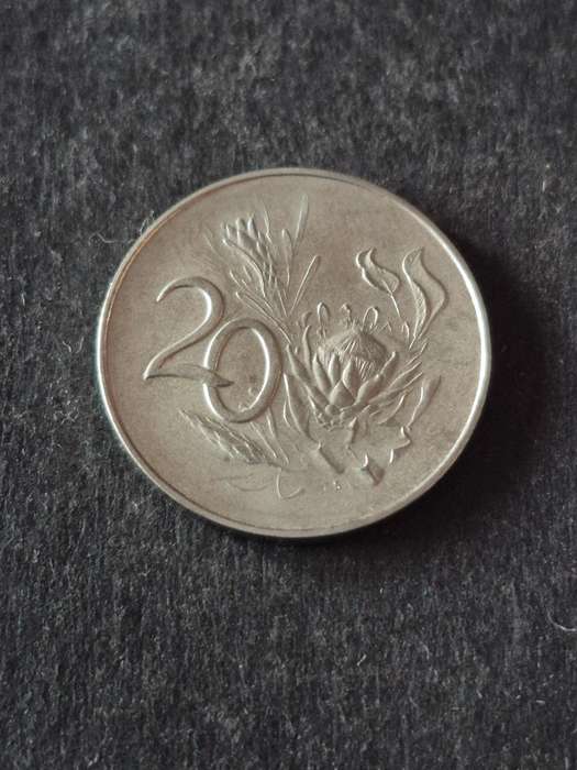 Republic 20 Cents 1967 Afrikaans