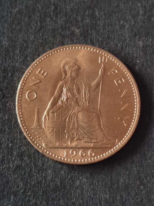 UK One Penny 1966 BU