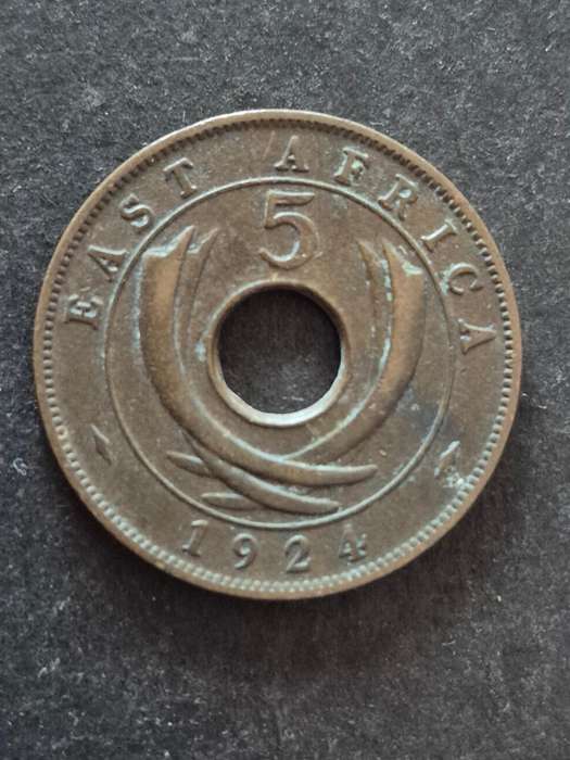 East Africa 5 Cents 1924