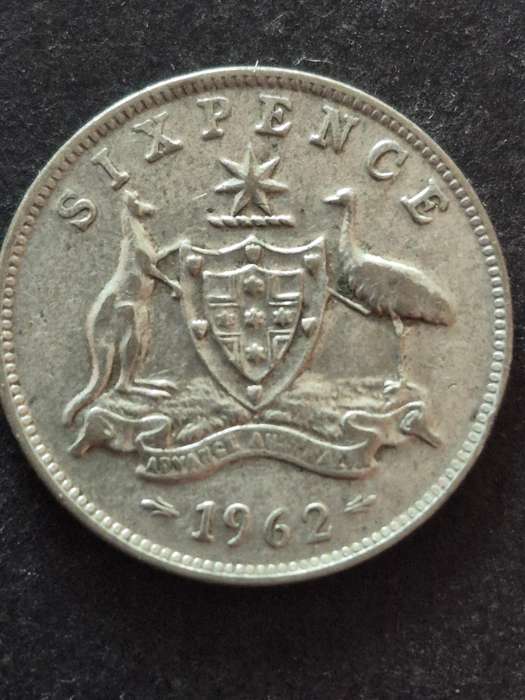 Australia Sixpence 1962 Silver