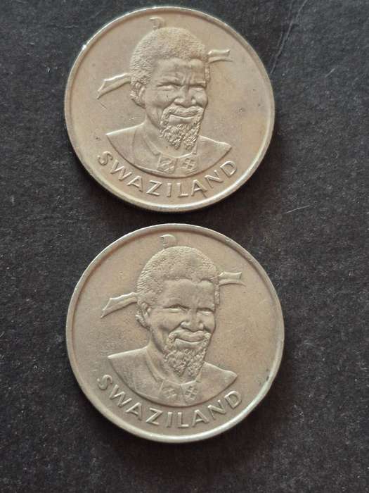 2 x Swaziland One Lilangeni 1976/1981