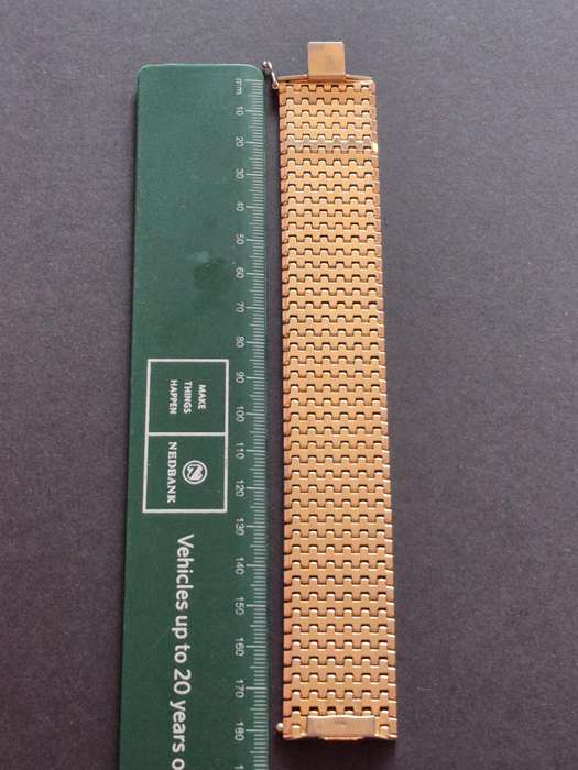 Vintage Italian Gold Plated Articulated Cuff Bracelet 22 Carat Hard Gold Clad 92g