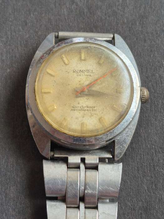 Vintage Rommel Deluxe Waterproof Antimagnetic Men's Wrist Watch (not working)
