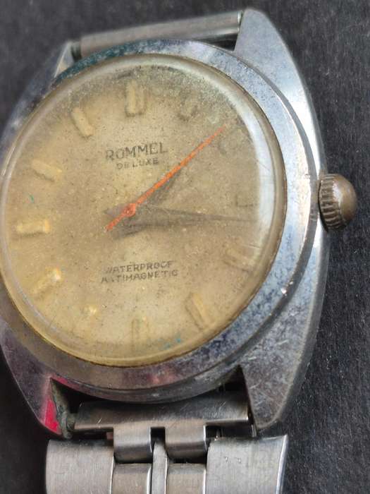 Vintage Rommel Deluxe Waterproof Antimagnetic Men's Wrist Watch (not working)
